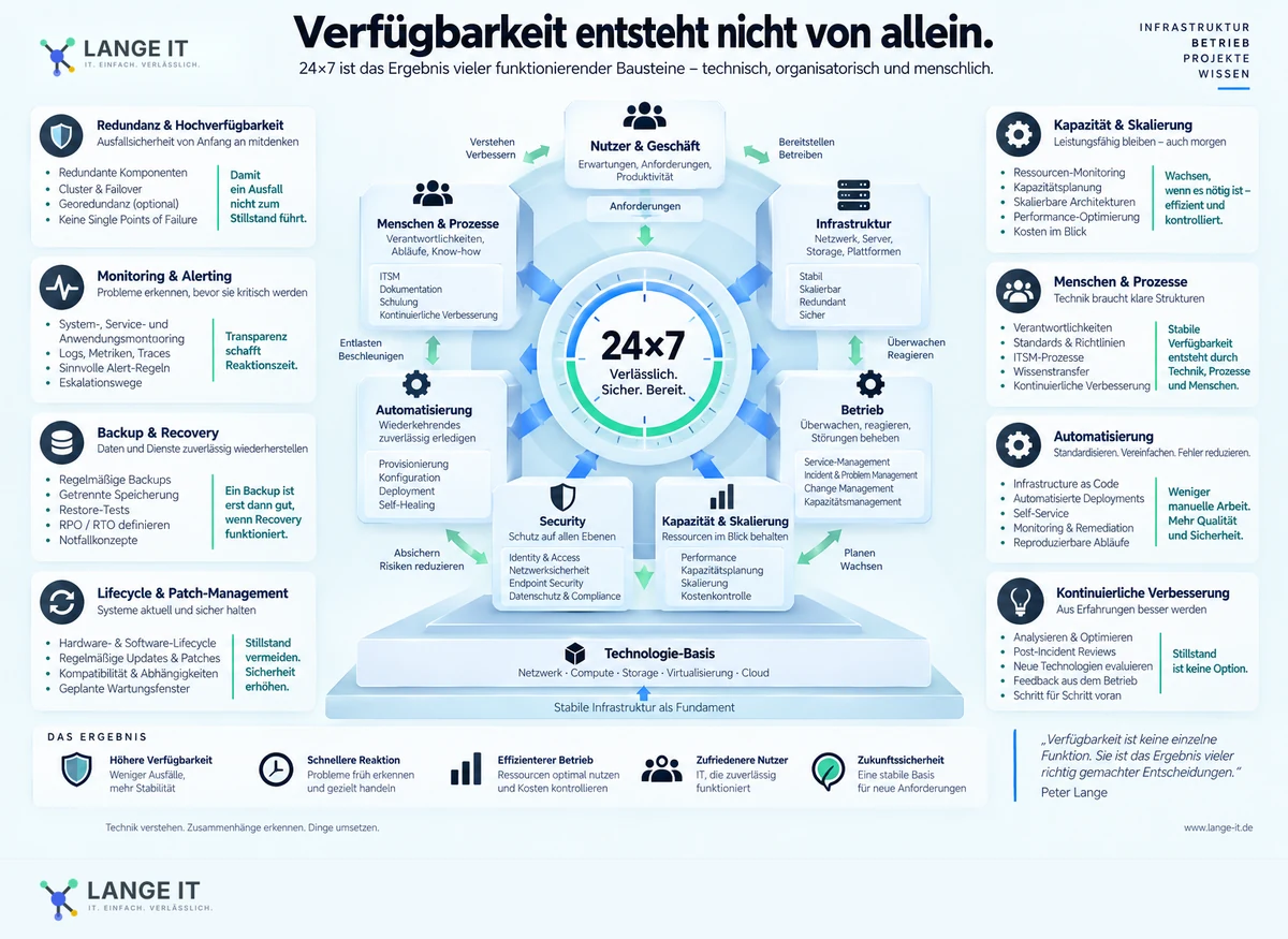 Technische Lange-IT Infografik